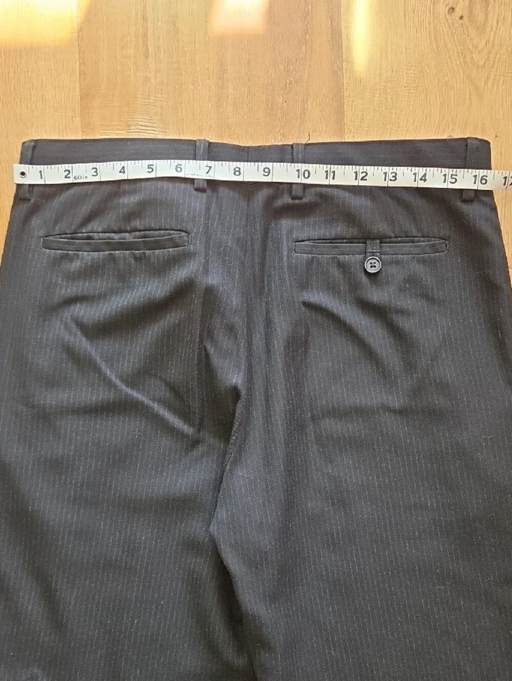 Banana Republic Black Pinstripe Dress Pants